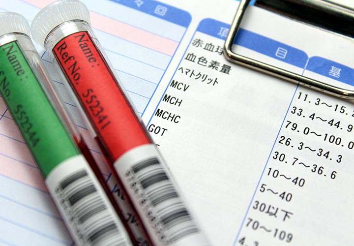 最上級エコー機器・臨床化学自動分析装置による診断
